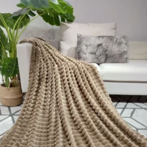 Luxe Fluffy Deken - Taupe