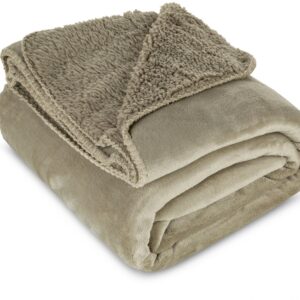 deken velours beige