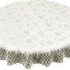 Ronde vlekbestendige overlay met guipure G09-03