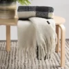 Mohairdeken met franjes K144-H