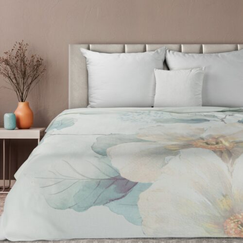 K148-Ab Deken met bloemenprint K148-A
