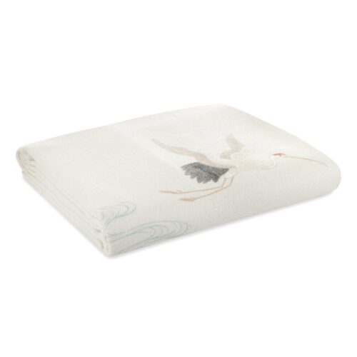 K150-a Deken met kraanvogelprint K150-A