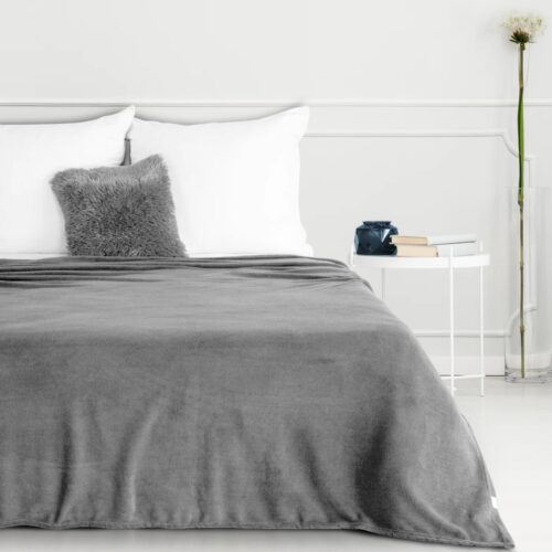 Deken microvezel glad één kleur K159-06