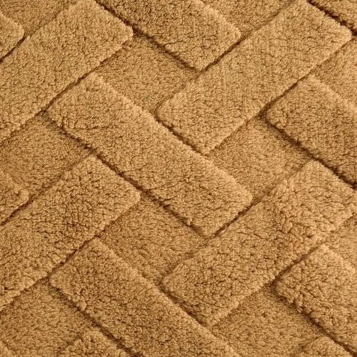K167-03d Deken teddy reliëf met visgraatmotief K167-03