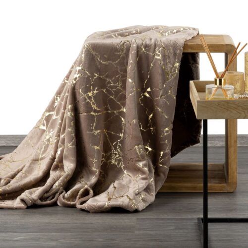 Deken met glanzende print K169-04