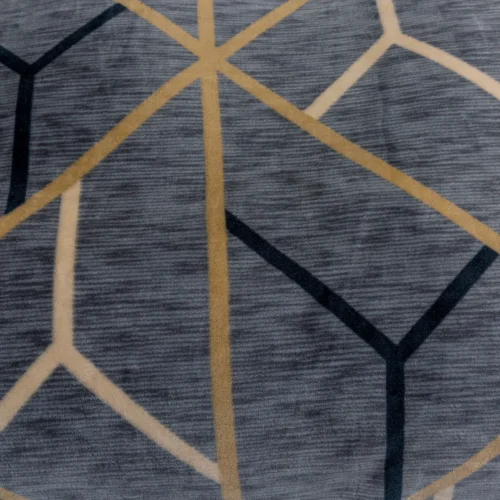 Deken microvezel met geometrisch patroon KFB-10
