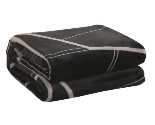 Deken microvezel met geometrisch patroon KFB-11