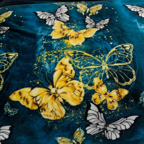 Deken microvezel vlinders KFB-12