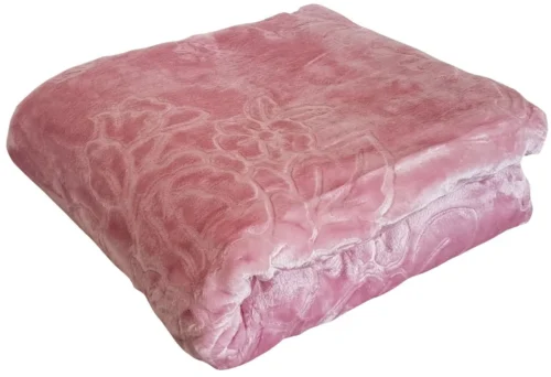 Deken roze met reliëf KT-024