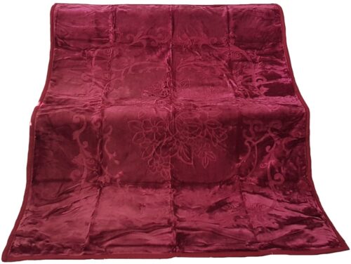 KT-08 Deken Bordeaux met reliëf KT-008