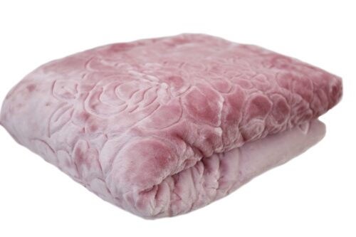 Deken roze met reliëf KT-024