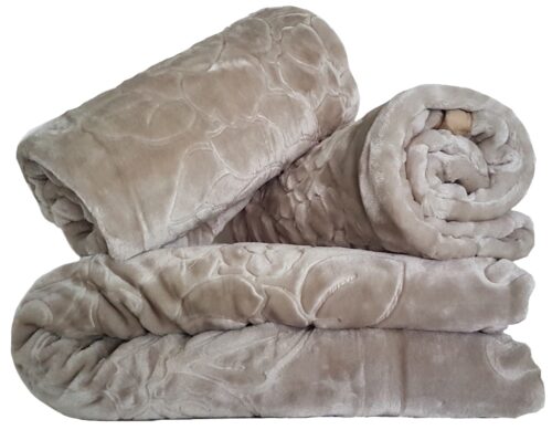 KTF-13 Set hoezen met reliëf voor banken en fauteuils, grijs en beige KTF-13