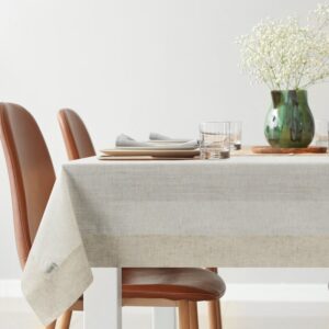 Tafelkleed Linnenmix met delicate bies