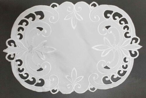OH-151-A-30x45 Loper met borduursel wit OH-151-A