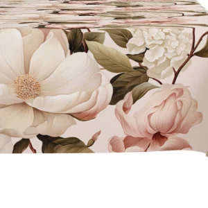 Overlay met pioenroos print OM01-13 Emma