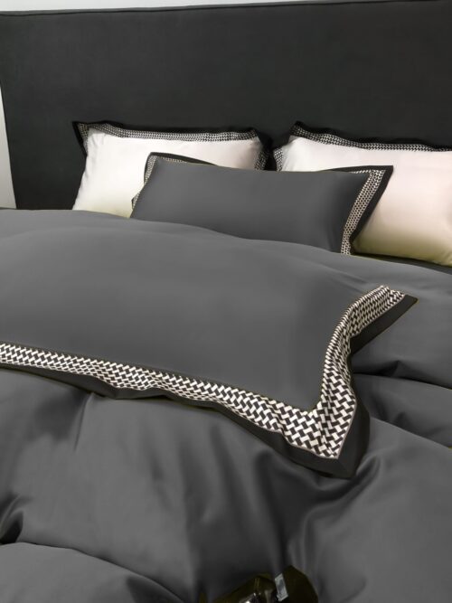 PGP-01a Dekbedovertrek met decoratieve biezen PGP-01