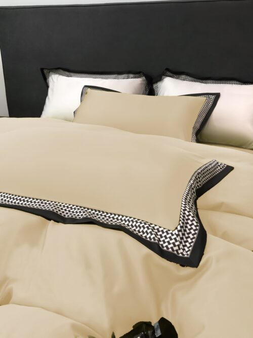 PGP-07a Dekbedovertrek met decoratieve biezen PGP-07