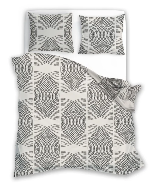 PIB-03 Dekbedovertrek met geometrisch patroon PIB-03