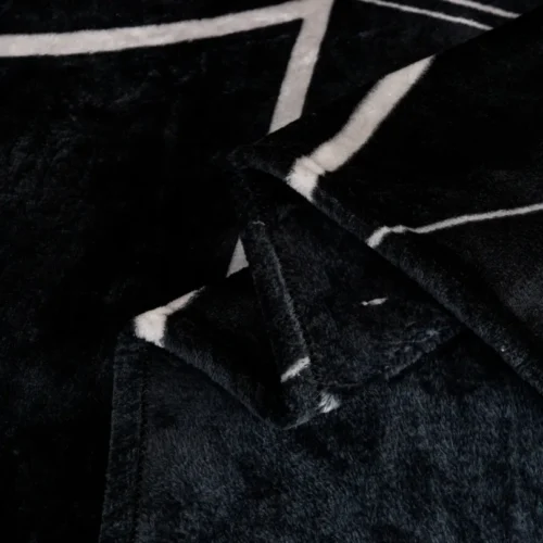 Deken microvezel met geometrisch patroon KFB-11