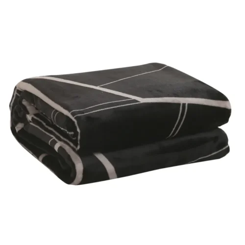 Deken microvezel met geometrisch patroon KFB-11