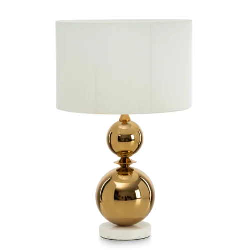 Lamp modern wit en goud 302c1 Lamp modern wit en goud 302c1