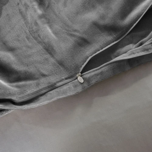 810px_PGI-01c Microvezel Teddy beddengoed met Ruches Donkergrijs
