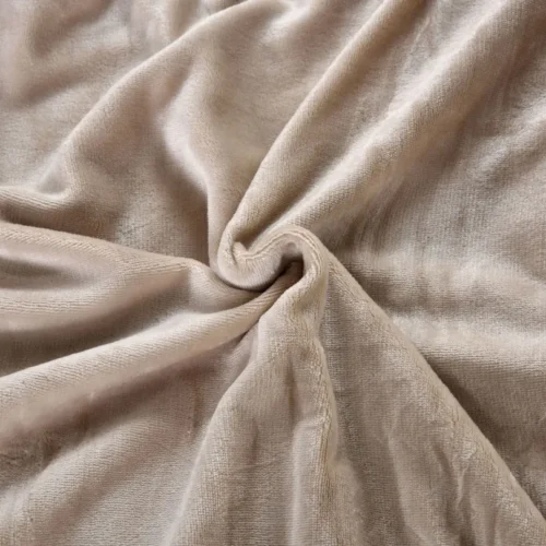 Microvezel Teddy beddengoed met Ruches Beige