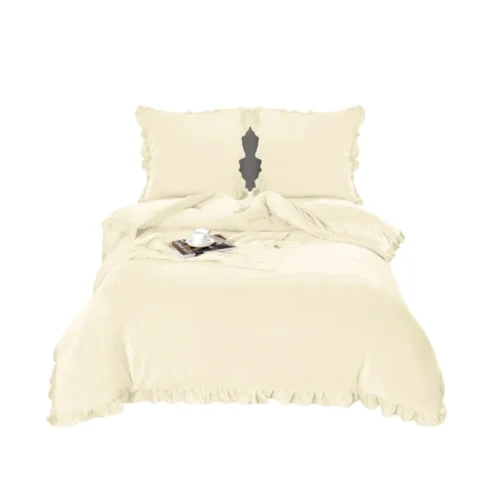 810px_PGI-06a Microvezel Teddy beddengoed met Ruches Creme
