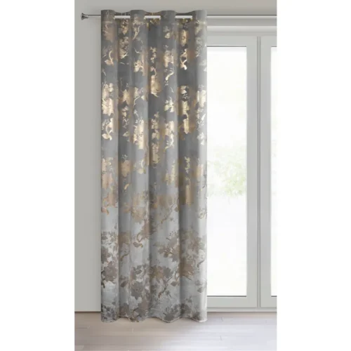810px_ZKKK-02a Velvet Gordijn met Gouden Bloemenprint