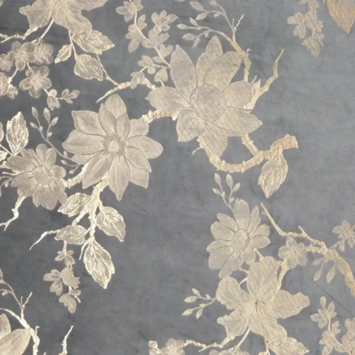 810px_ZKKK-02d Velvet Gordijn met Gouden Bloemenprint