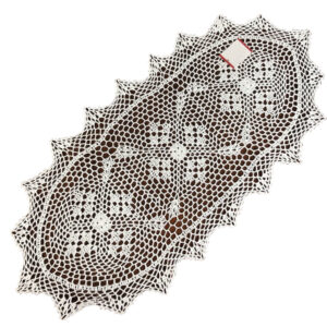 Gehaakte tafelloper, wit G16-01