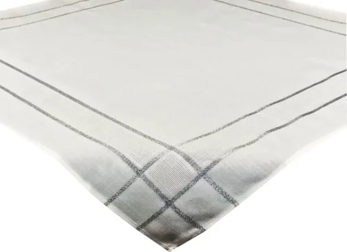 OAB5-85x85 Witte overlay met zilveren OAB-05