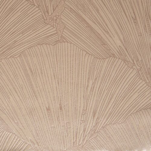 Fluwelen Tafelloper met Bloemen - Beige
