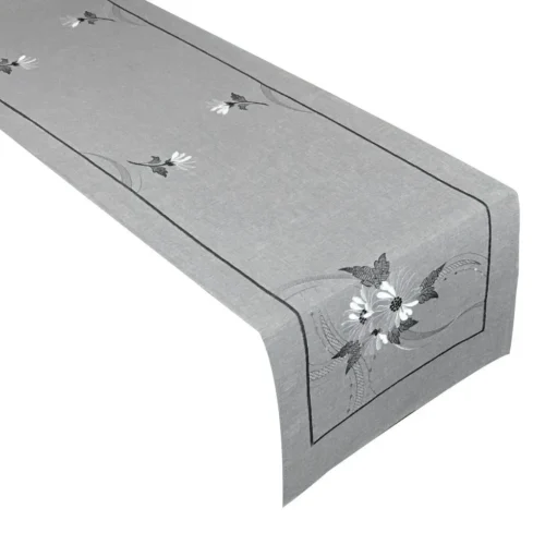 Loper met borduursel grijs OH-158-B