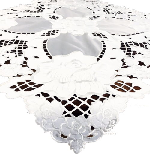 Overlay met borduurwerk wit OH-184-A