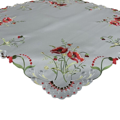OH-203-B-85x85-ww Grijze Borduuroverlay Bloemen