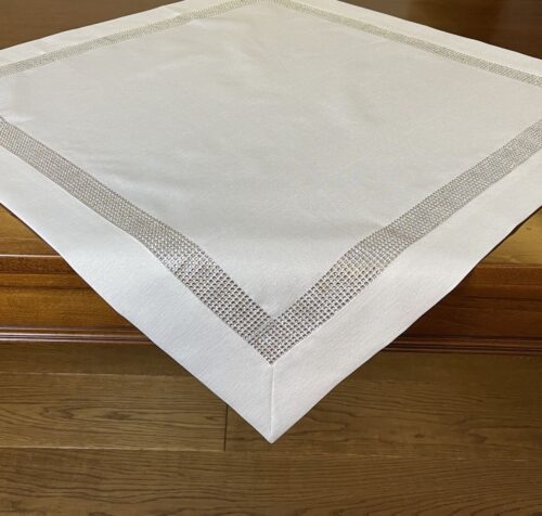 OH-233-B-85 Overlay met glanzende draad en zirkonen OH-233-B