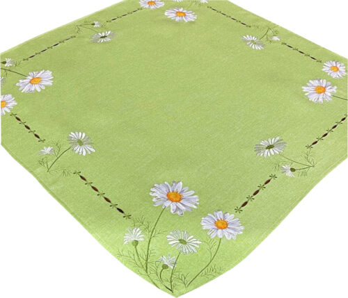OH-238-A-85. Groen Tafelkleed Bloemen