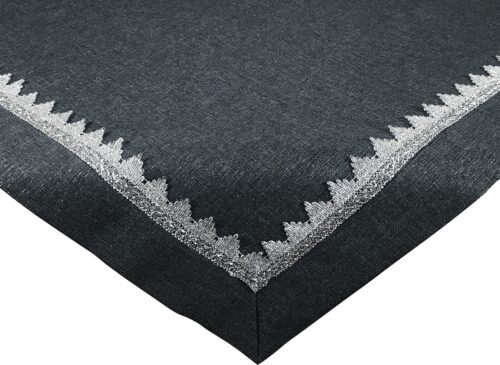 OH-253-C-n Overlay met glanzend garen en grafietapplicatie OH-253-C