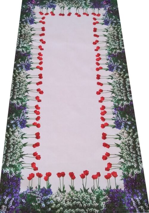 OHA07-1-40x85 Bloemenprintloper OHA07-1