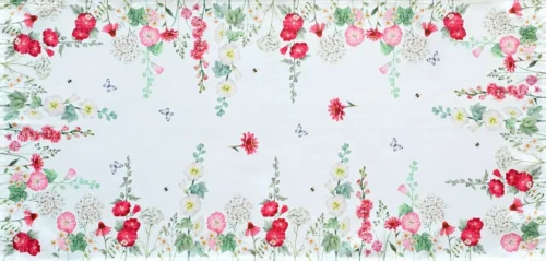Loper met wilde bloemenprint OHA09-1