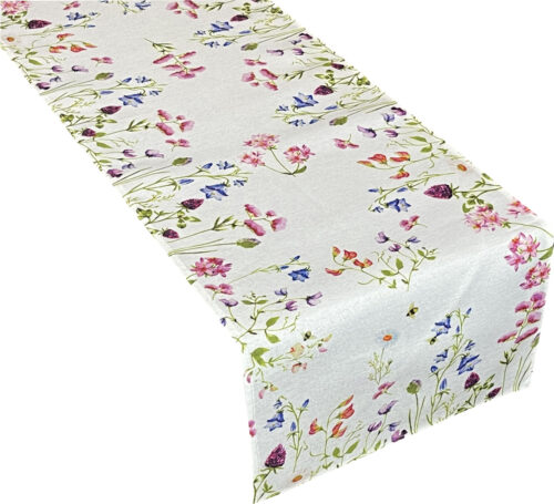 OHB02-1-b Tafelloper met bloemenprint OHB02-01