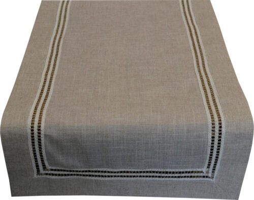 Beige boho tafelloper OHJ05-1