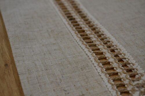 Beige boho tafelloper OHJ05-1