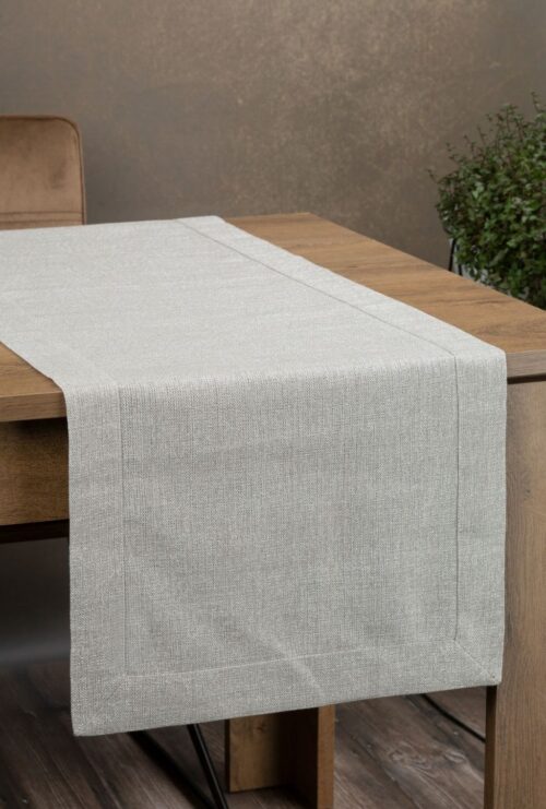 Decoratieve zilveren tafelloper OID-03