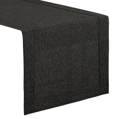 OID-04-BIEZB Decoratieve tafelloper zwart OID-04