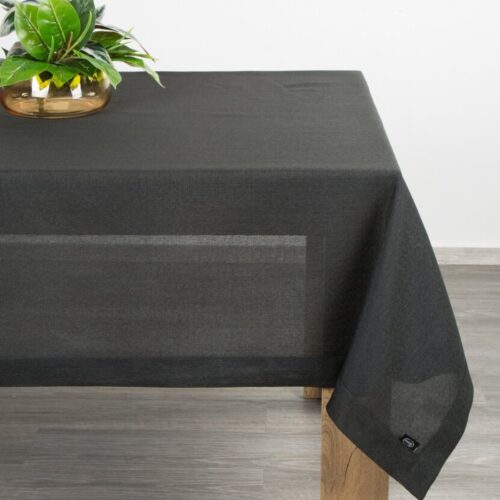 Doorschijnend tafelkleed zwart OID-05