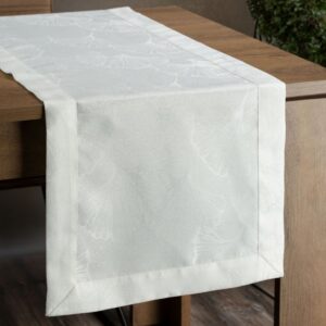 Silky tafelloper met bloemen OIE-01