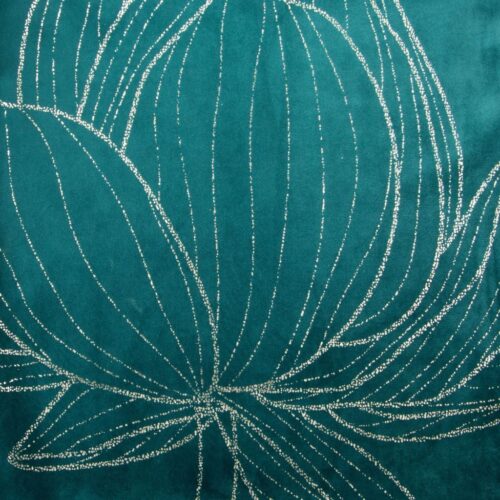 OIF-05b Fluwelen tafelloper met bloemenprint OIF-05