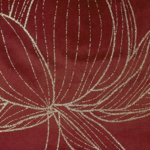OIF-07b Fluwelen tafelloper met bloemenprint OIF-07